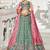 Sea green colour Tissue sequin embroidery Semi-Stitched Lehenga choli & Dupatta