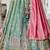 Sea green colour Tissue sequin embroidery Semi-Stitched Lehenga choli & Dupatta