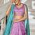 Lavender colour Tissue sequin embroidery Semi-Stitched Lehenga choli & Dupatta