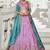 Lavender colour Tissue sequin embroidery Semi-Stitched Lehenga choli & Dupatta