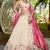 Cream colour Tissue sequin embroidery Semi-Stitched Lehenga choli & Dupatta