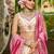 Cream colour Tissue sequin embroidery Semi-Stitched Lehenga choli & Dupatta