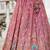 Pink colour Tissue sequin embroidery Semi-Stitched Lehenga choli & Dupatta