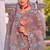 Purple sequin embroidered work net saree sari