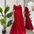 Red Thread With sequin Work Satin silk blend Saree