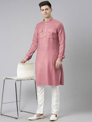 Old rose pathani kurtas 1