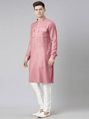 Old rose pathani kurtas 2