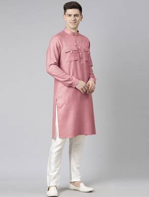 Old rose pathani kurtas 3