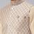 Rose gold chanderi jacquard jacket with kurta set