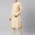 Rose gold chanderi jacquard jacket with kurta set