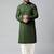 Olive green mirror embroidery kurtas