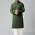 Olive green mirror embroidery kurtas