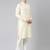 Cream pathani kurtas