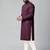 Purple mirror embroidery kurtas