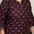 Rajnandini wine cotton blend printed ready to wear patiala salwar suit