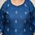 Rajnandini blue cotton blend printed ready to wear patiala salwar suit