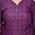 Rajnandini purple cotton blend printed ready to wear patiala salwar suit
