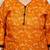 Rajnandini orange cotton blend printed ready to wear patiala salwar suit