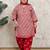 Rajnandini beige & pink cotton blend printed ready to wear patiala salwar suit