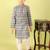 Black printed cotton kurta pyjama
