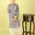 Black printed cotton kurta pyjama