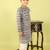 Black printed cotton kurta pyjama