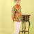 Green printed cotton shirt