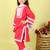 Pink printed cotton kurta set
