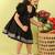 Black plain cotton dress