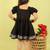 Black plain cotton dress