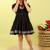 Black plain cotton dress