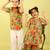 Green printed cotton sharara with kurta