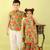 Green printed cotton sharara with kurta