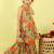 Green printed cotton sharara with kurta