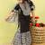 Black printed cotton sharara set
