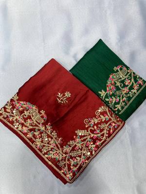 Maroon Party Wear Rangoli Art Silk Saree 1