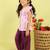 Purple printed cotton co ord set