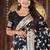 Black Color Banarasi Silk Meenakari Design Saree