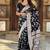 Black Color Banarasi Silk Meenakari Design Saree