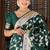 Dark Green Color Banarasi Silk Meenakari Design Saree