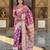 Light Purple Color Banarasi Silk Meenakari Design Saree