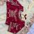 Off white  Party Wear Georget  Embroidered Saree