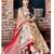 Cream colour georgette fabric digital print with embroidery work fully stitched gown