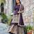Wine colour chinnon silk embroidery work fully stitched sharara suit