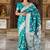 Peacock Blue Color Banarasi Silk Meenakari Design Saree