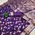 Purple Color Banarasi Silk Meenakari Design Saree