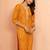 Women's mustard bandhani foil print kurta - bright raksha bandhan digital print ethnic dress