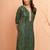 Women's green bandhani foil print kurta - festive raksha bandhan digital print ethnic wear