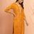 Women's mustard bandhani foil print kurta - bright raksha bandhan digital print ethnic dress