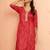 Women's red bandhani foil print kurta - raksha bandhan digital print rayon ethnic dress